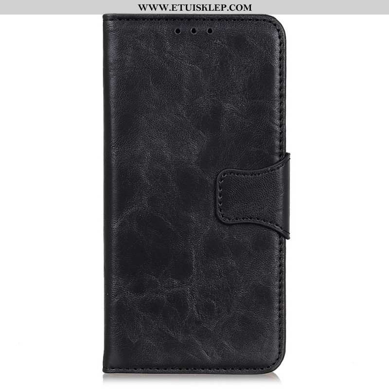 Etui Folio do Moto G71 5G Skórzany Futerał Dwustronna Klapka Magnetyczna